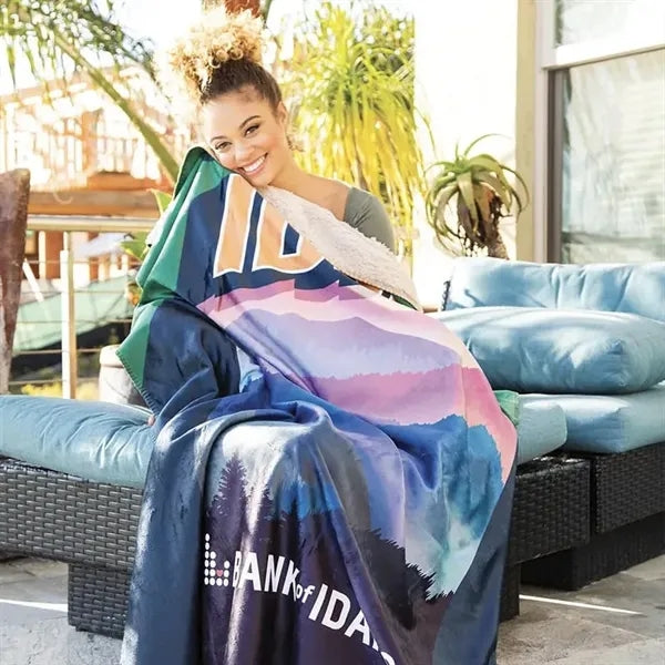 Custom Plush Sherpa Photo Blanket