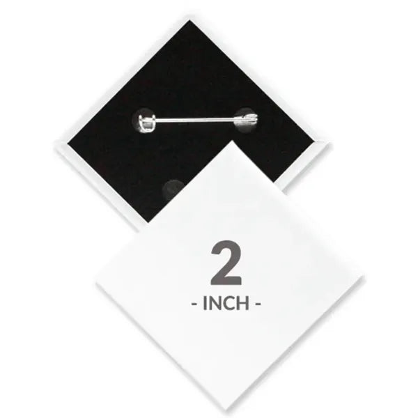 2 X 2 Inch Diamond Custom Buttons