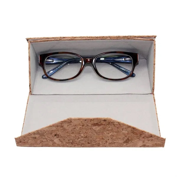 Eco-Friendly Folding Natural Cork Sunglasses Eyeglass Case