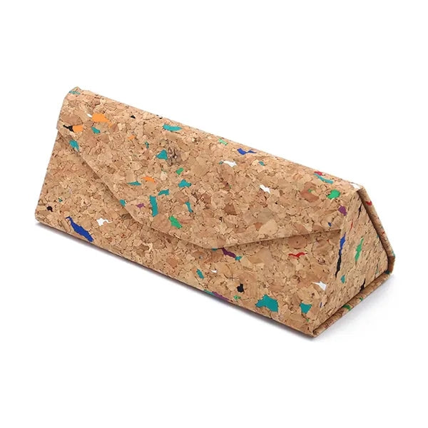 Eco-Friendly Folding Natural Cork Sunglasses Eyeglass Case