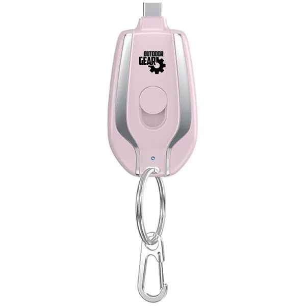 1500mAh Power Bank with Keychain for iPhone