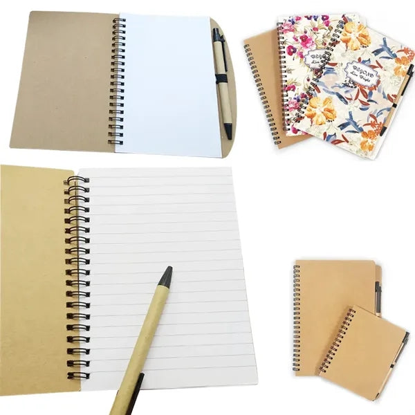 A5 Coil Journal Notebook With Pen