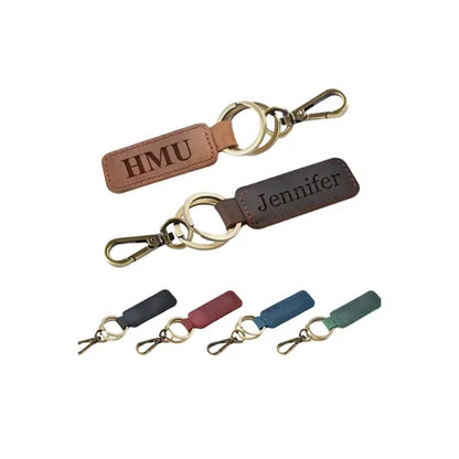Leather Car Keychain