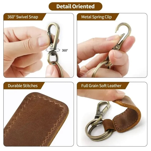 Leather Car Keychain
