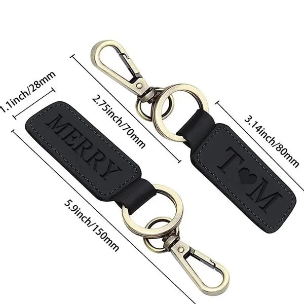 Leather Car Keychain