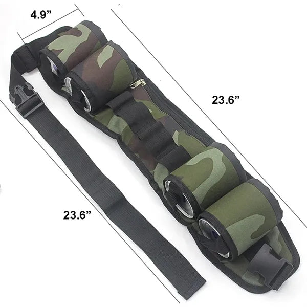 4-Pack Adjustable Waist Bottle Belt Bag With Tool Organizer