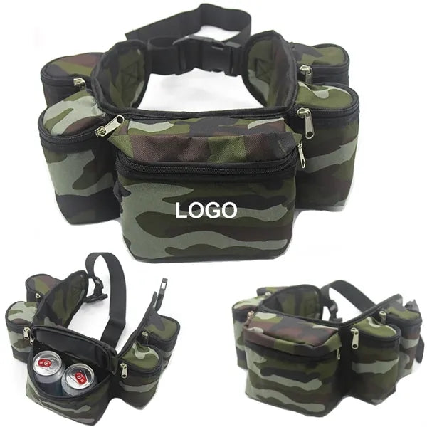 6-Pack Waist Camouflage Beer Belt Bag