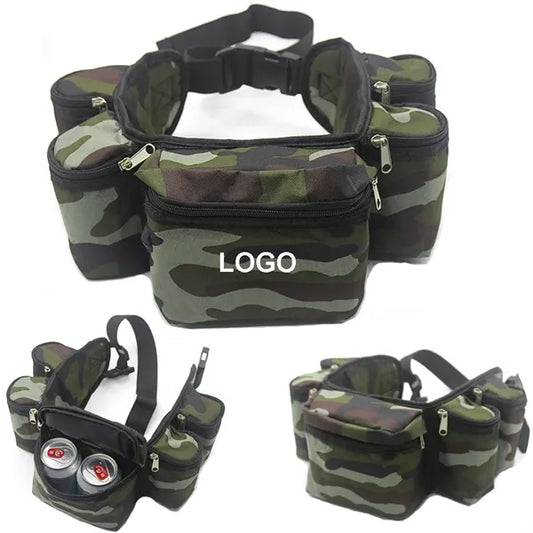 6-Pack Waist Camouflage Beer Belt Bag