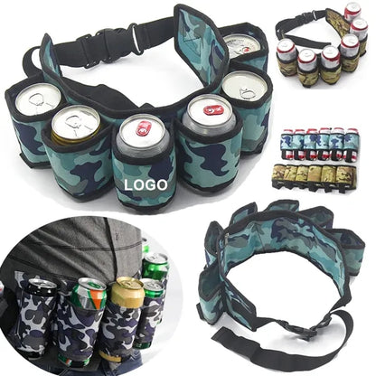 6-Pack Adjustable Waist Beer Belt Bag