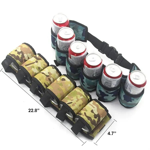 6-Pack Adjustable Waist Beer Belt Bag