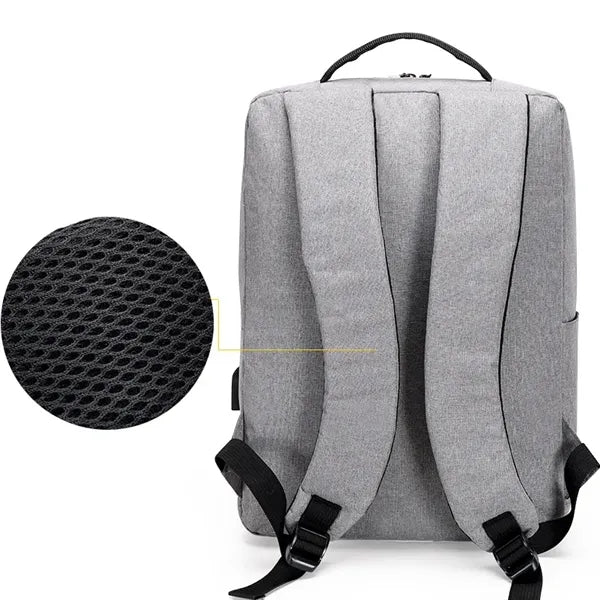Unisex 15.6" Business Travel Laptop Backpack with USB Port