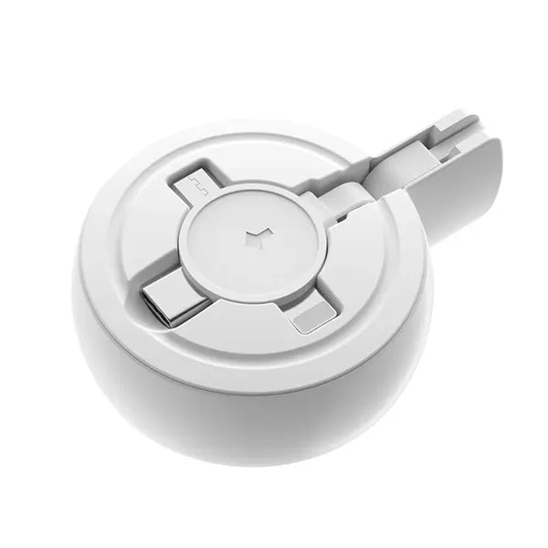 3 In 1 Retractable Fast Charging 3.3Ft Data Cable