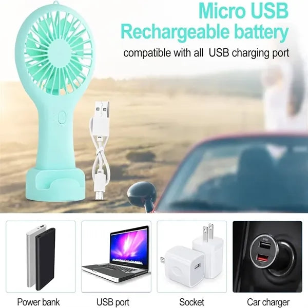 Portable Rechargeable Mini Handheld Fan