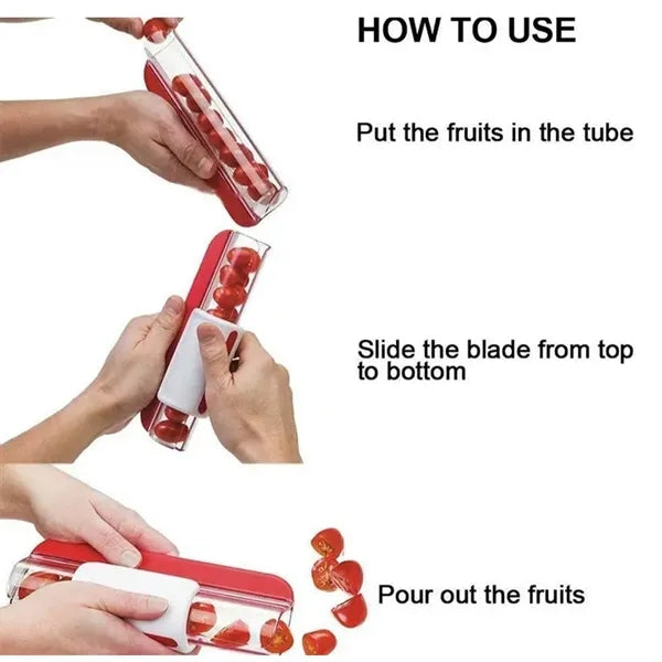 Portable Fruit Salad Slicer Tomato Knife Cutter For Kitchen
