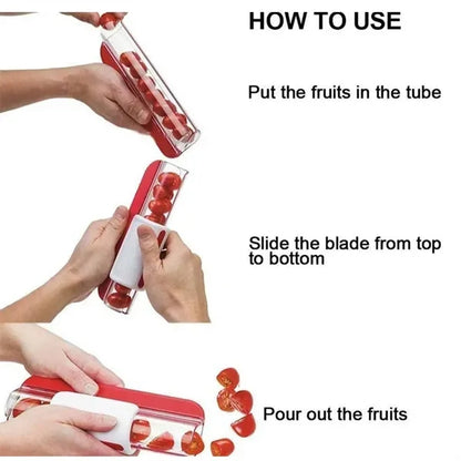 Portable Fruit Salad Slicer Tomato Knife Cutter For Kitchen