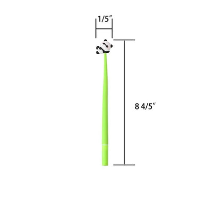 Flexible Silicone Cartoon Panda Ballpoint Pen For Gift