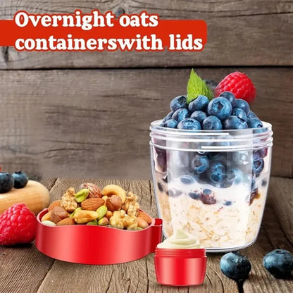 Breakfast Yogurt Oat Cup with Lid & Spoon