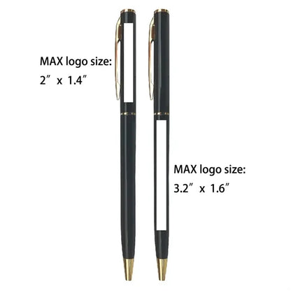 Skinny Metal Twist Action Gel Ink Ballpoint Pen