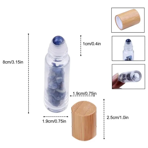Essential Oil Gemstone Roller Ball Bottle