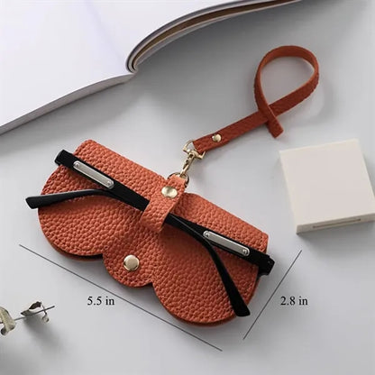 Soft Leather Sunglasses Bag
