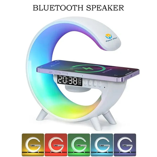 Bluetooth Speaker With Wireless Charging And RGB LED Lights
