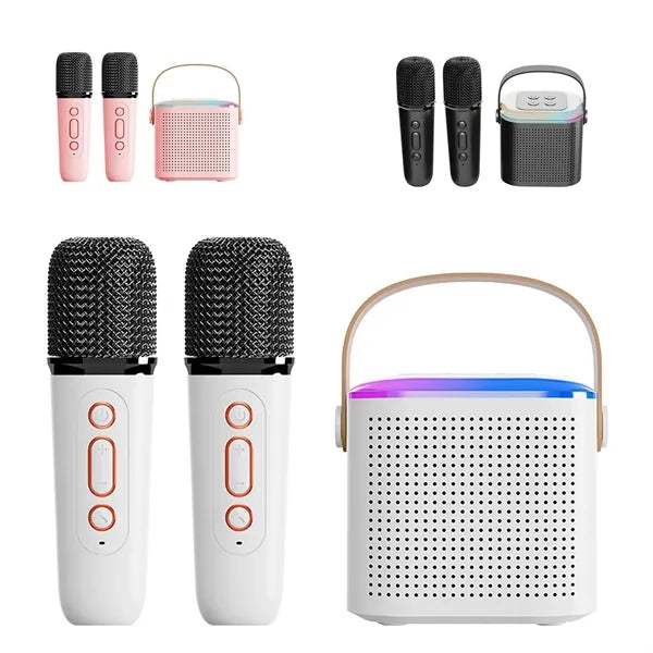 Karaoke Machine With 2 Wireless Microphone