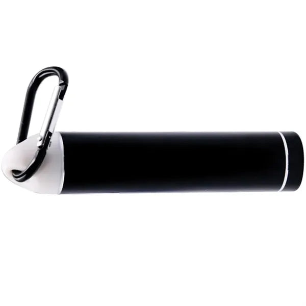 2200 mAh Aluminum Power Bank with Carabiner