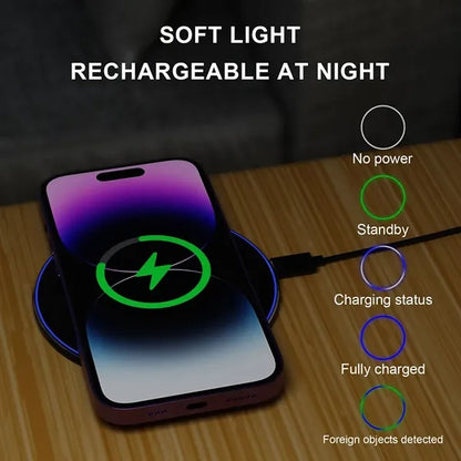 Qi 15W Light Up Wireless Charging Pad