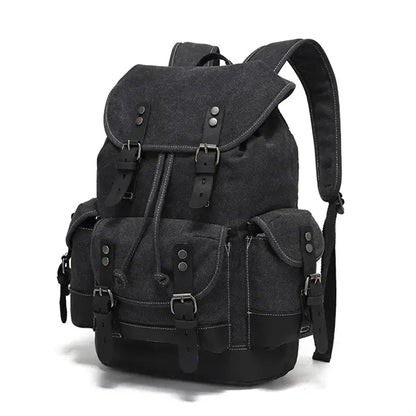 Stylish Waterproof Waxed Canvas Travel Drawstring Backpack