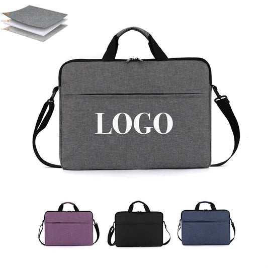 15.6" Waterproof Laptop Slim Handbag With Shoulder Strap