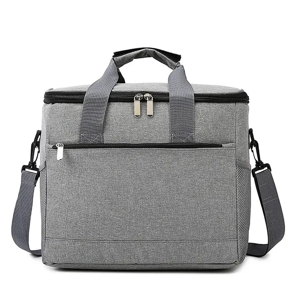 33L Oxford Insulated Lunch Picnic Cooler Handbag With Strap