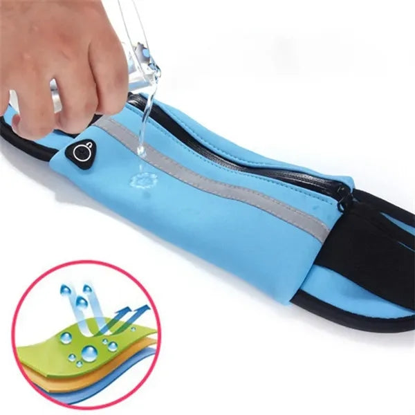 Waterproof Running Belt Waist Pack Bag 15.75" L x 4" W