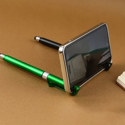 Custom Stylus Ballpoint Pen With Phone Stand & Qr Code