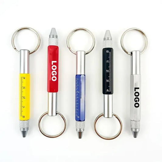 Multitool Screwdriver Pen with Ruler & Key Ring