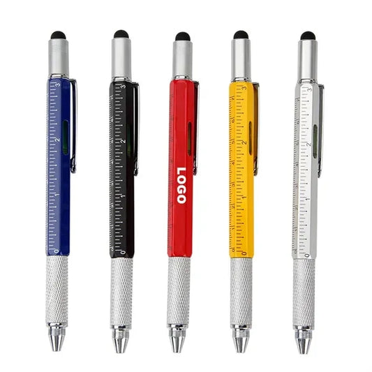 6 In 1 Multitool Tool Screwdriver Pen with Ruler Ballpoint