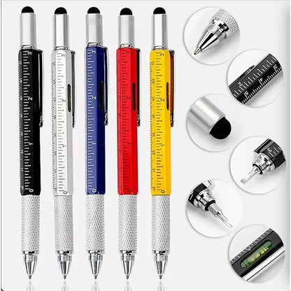 6 In 1 Multitool Tool Screwdriver Pen with Ruler Ballpoint