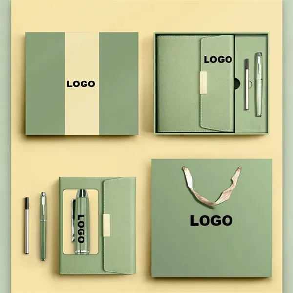 Thick Classic Premium Paper Hardcover Notebook Set With Pen