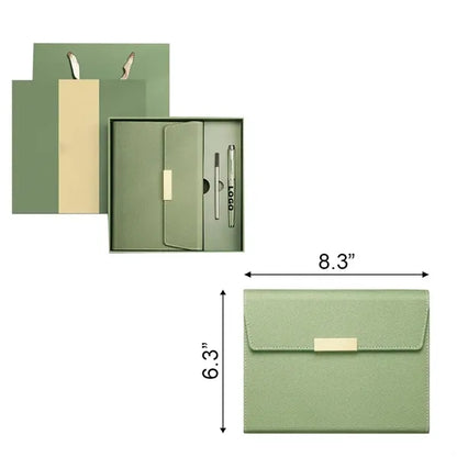 Thick Classic Premium Paper Hardcover Notebook Set With Pen