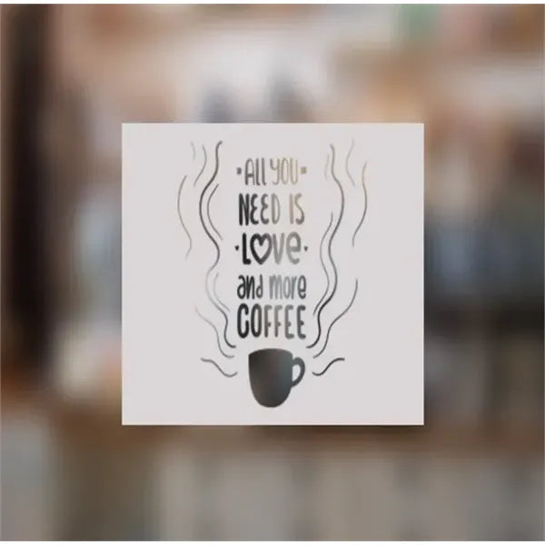 Front Adhesive Cut-Out Frosted Decals  ( 12" x 12" )