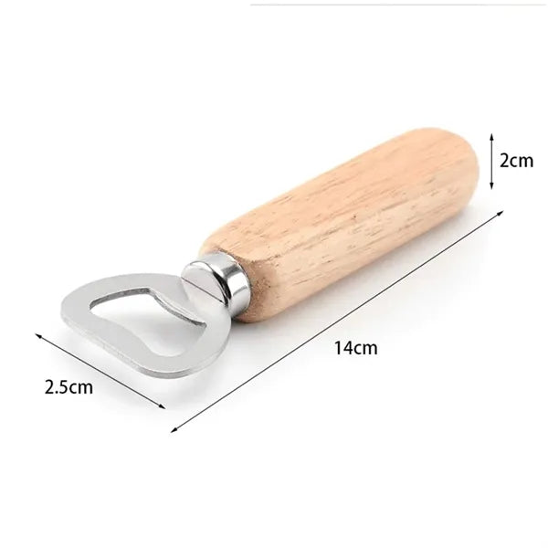 Custom Wooden Handle Bottle Opener