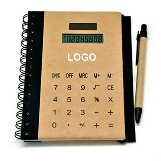 Solar Calculator NoteBook with Pen