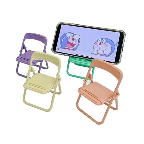 Mini Folding Chair Cell Phone Stand Holder