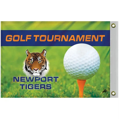 14" x 20" Double Sided Golf Flag with Heading and Grommets