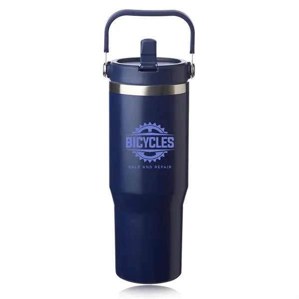 30 oz. Bronx Stainless Travel Mug with Carrying Handle