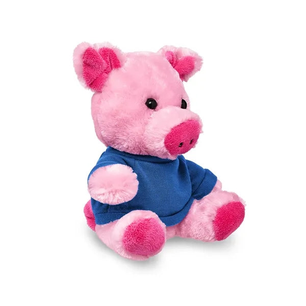 7" Plush Pig With T-Shirt