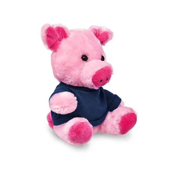 7" Plush Pig With T-Shirt