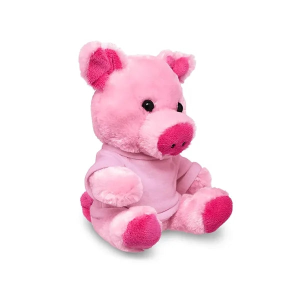7" Plush Pig With T-Shirt