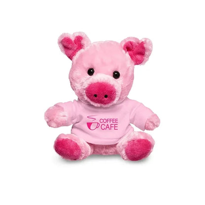 7" Plush Pig With T-Shirt
