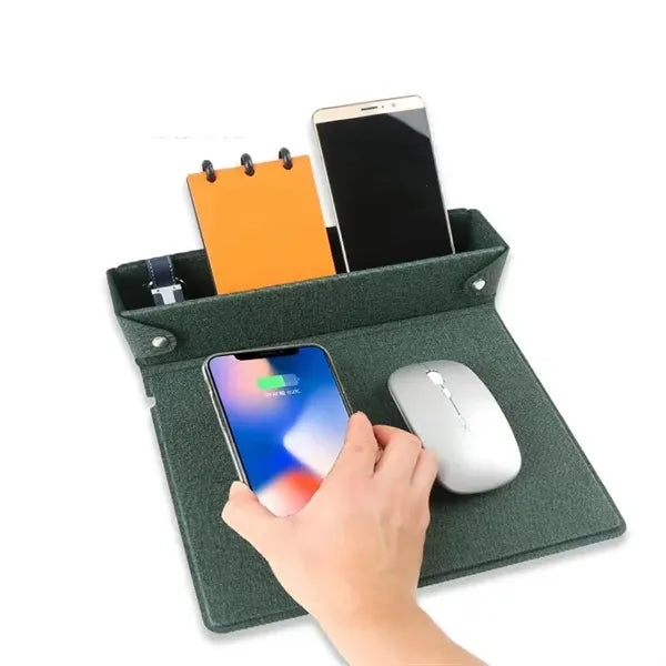 Multi functional Wireless Charging Mouse Pad