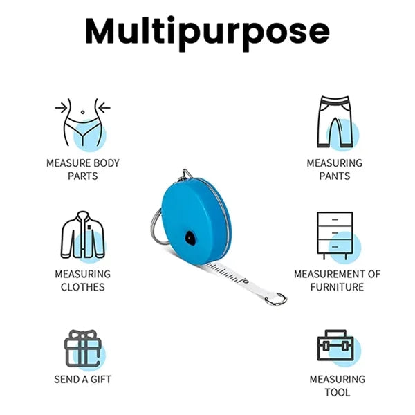 Keychain Soft Tape Measure Retractable